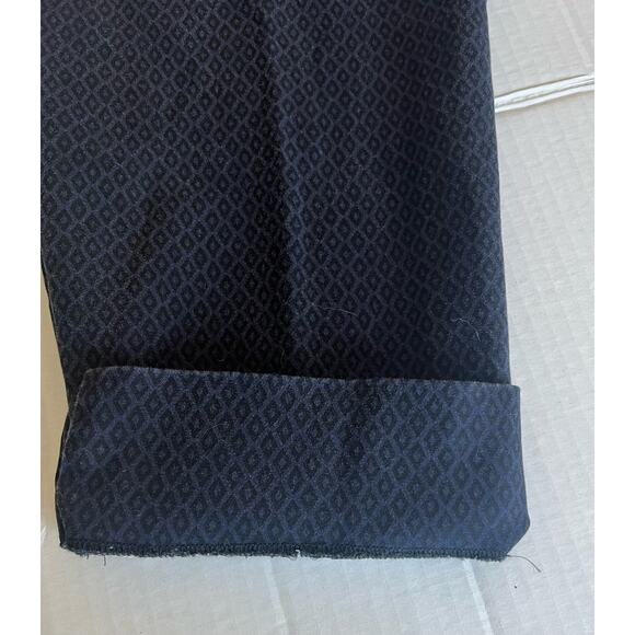 Dalia Collection Black/Blue Straight Leg Zip Up Front Back Pockets Pants 16W - Picture 8 of 11